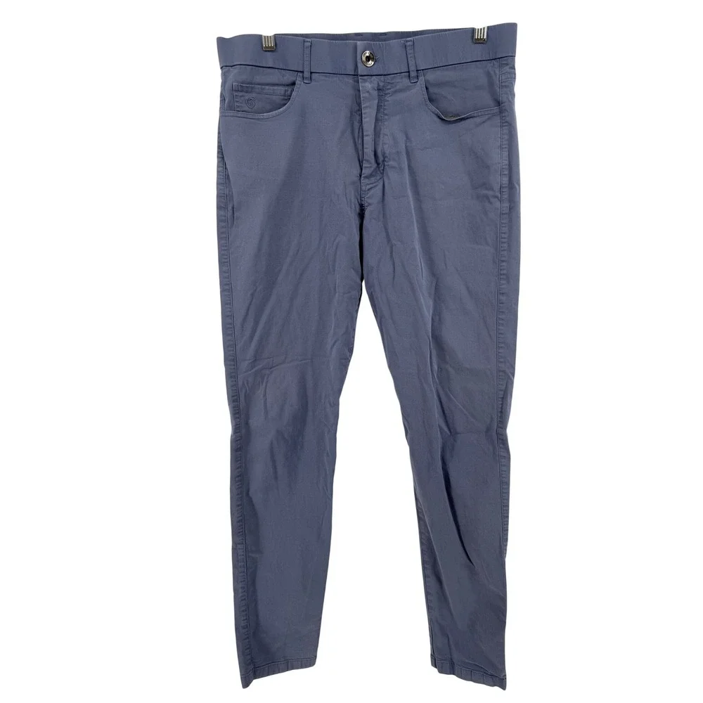 Greyson Men's Blue Chinos Pants Size 32x32 Stretch Cotton Casual Dress Flexible